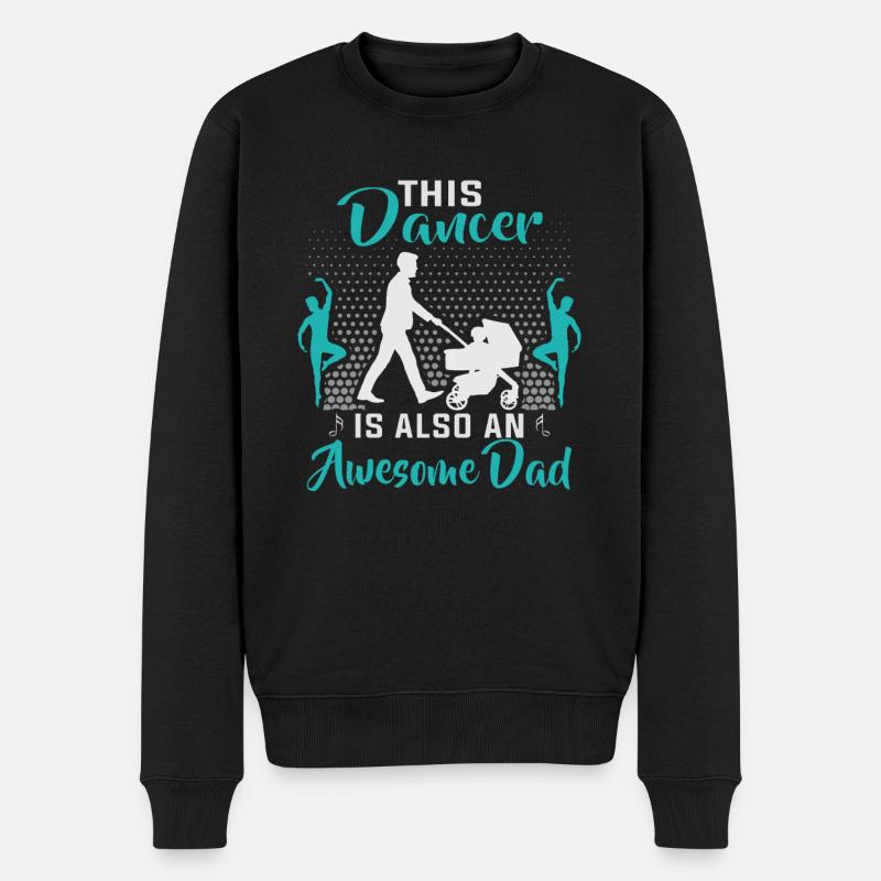 Tänzer Vatertag Tanzlehrer - Männer Premium Bio Pullover - Schwarz