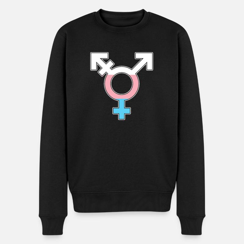 Bisexuell Transgender Pride Day LGBT - Männer Premium Bio Pullover - Schwarz