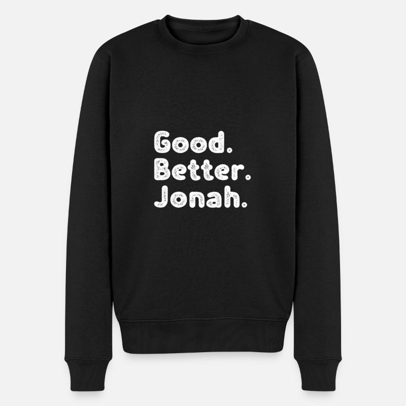 Bon meilleur Jonas - Pull Premium bio Homme - noir