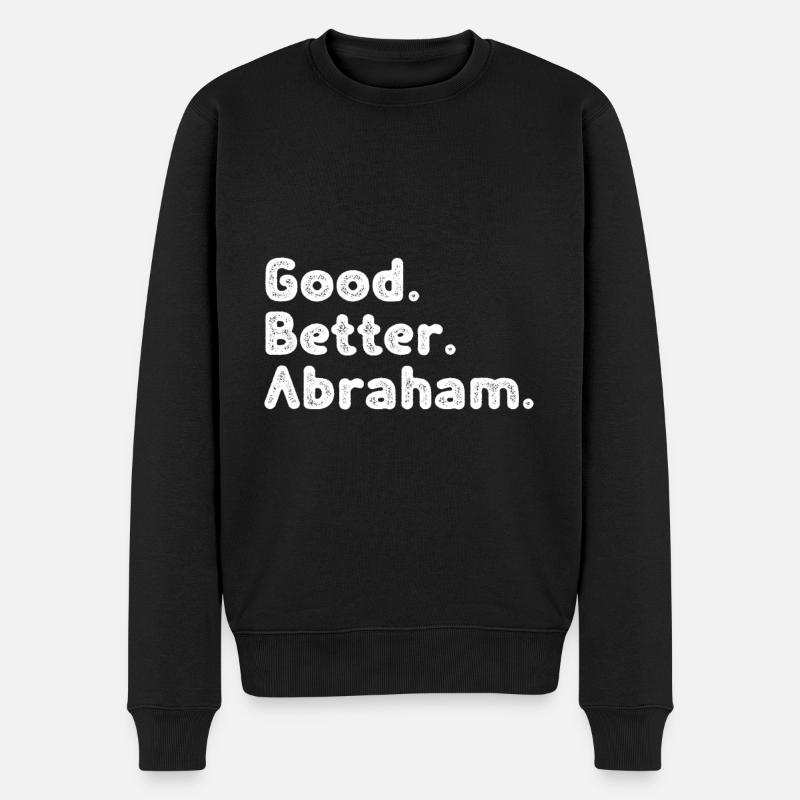Bon mieux Abraham - Pull Premium bio Homme - noir