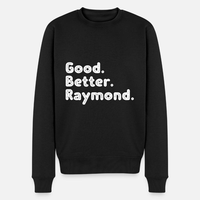 Bon meilleur Raymond - Pull Premium bio Homme - noir