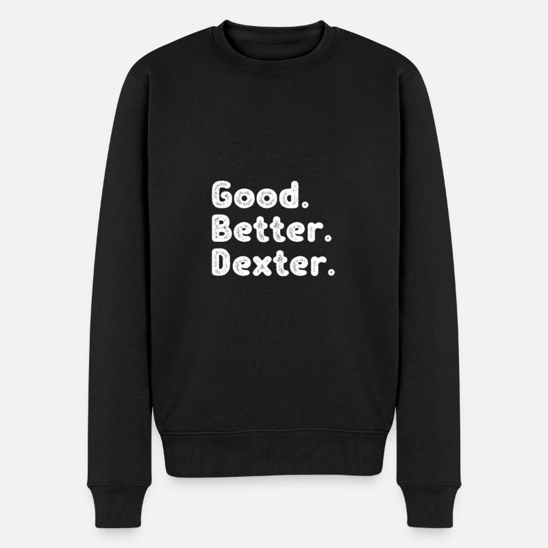 Bon mieux Dexter - Pull Premium bio Homme - noir