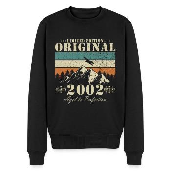 2002 Limited Edition 22nd Birthday Gift Fun - Men's Premium Organic Jumper - black - Front - Nico (187cm)