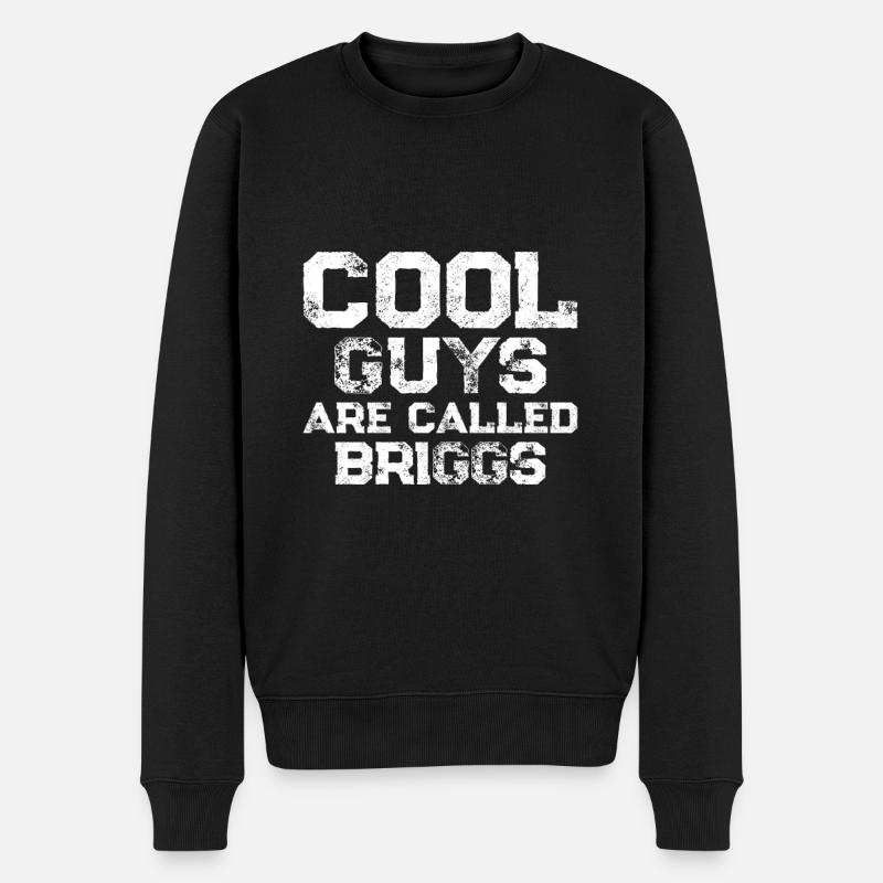 Cool guys are called Briggs - Männer Premium Bio Pullover - Schwarz