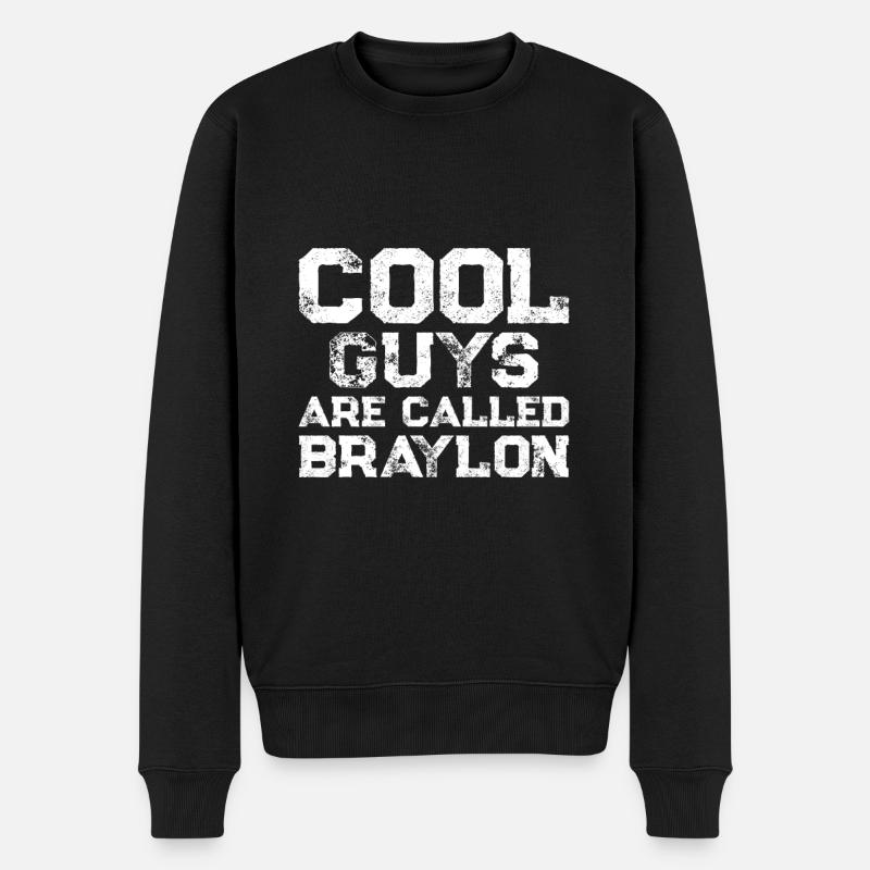 Les gars cool s’appellent Braylon - Pull Premium bio Homme - noir