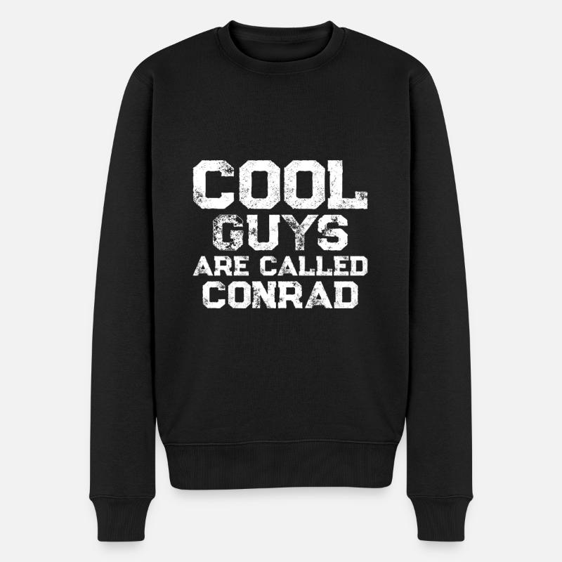 Les mecs cool s’appellent Conrad - Pull Premium bio Homme - noir