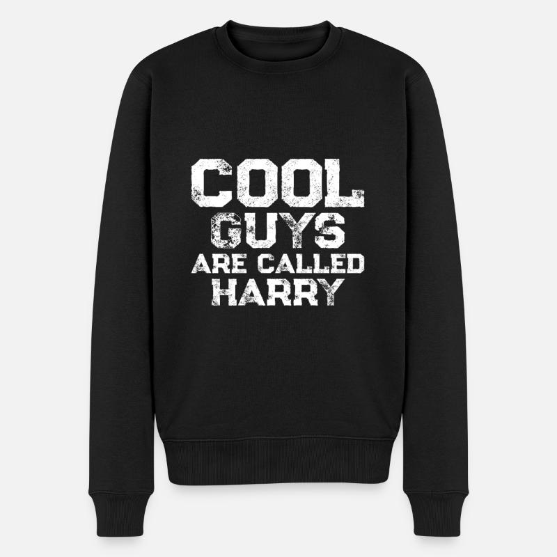 Les mecs cool s’appellent Harry - Pull Premium bio Homme - noir