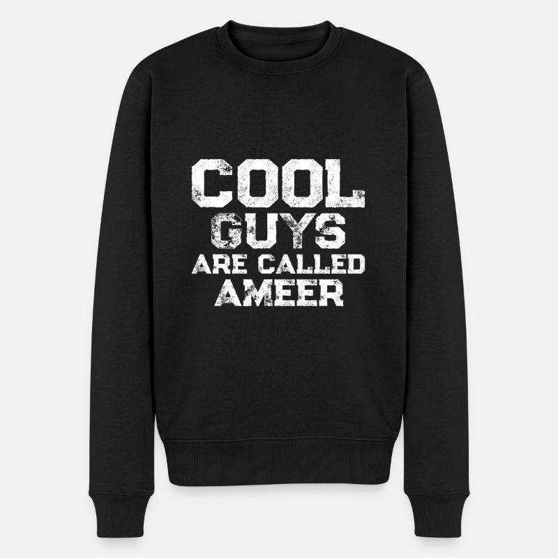 Les mecs cool s’appellent Ameer - Pull Premium bio Homme - noir
