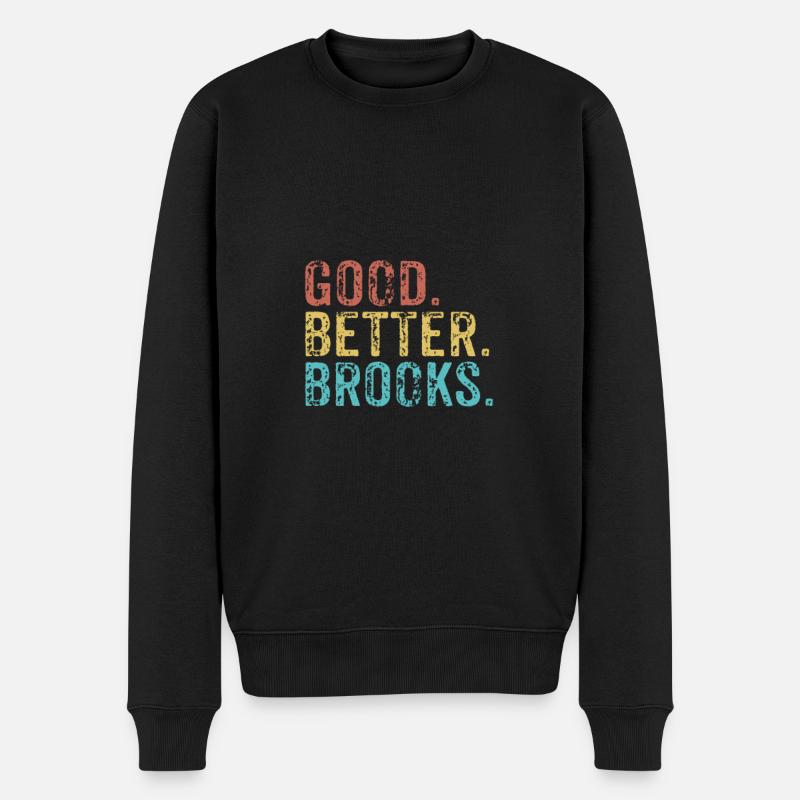 Bon meilleur Brooks - Pull Premium bio Homme - noir