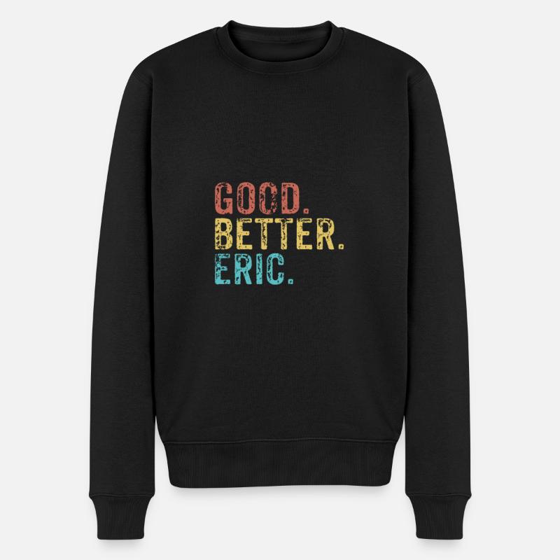 Bon mieux Eric - Pull Premium bio Homme - noir