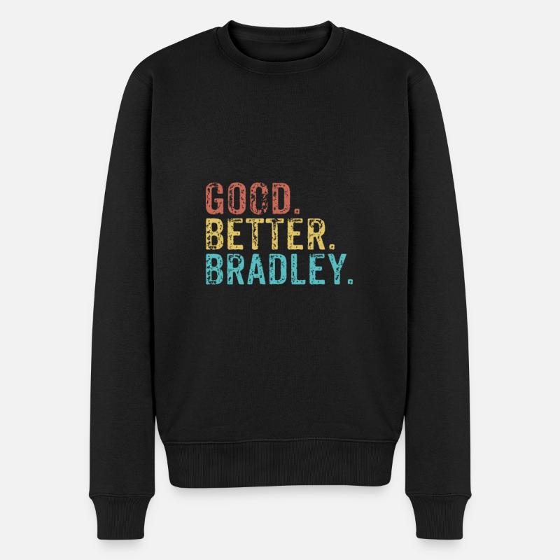Les gars cool s’appellent bradley - Pull Premium bio Homme - noir