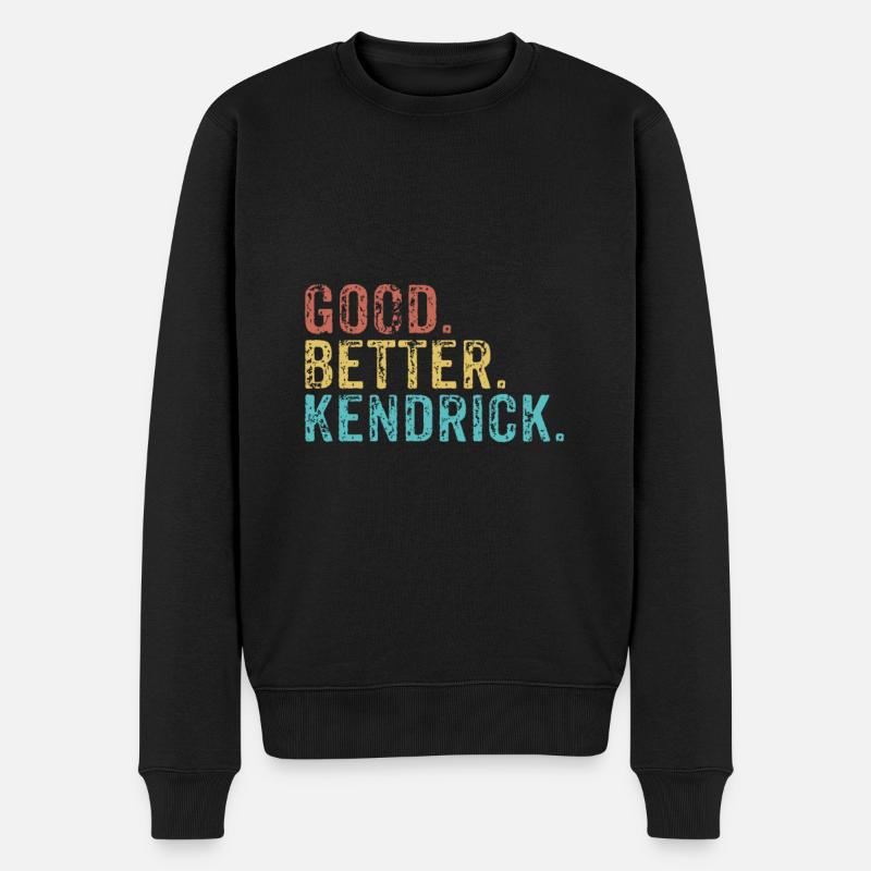 Bon mieux Kendrick - Pull Premium bio Homme - noir