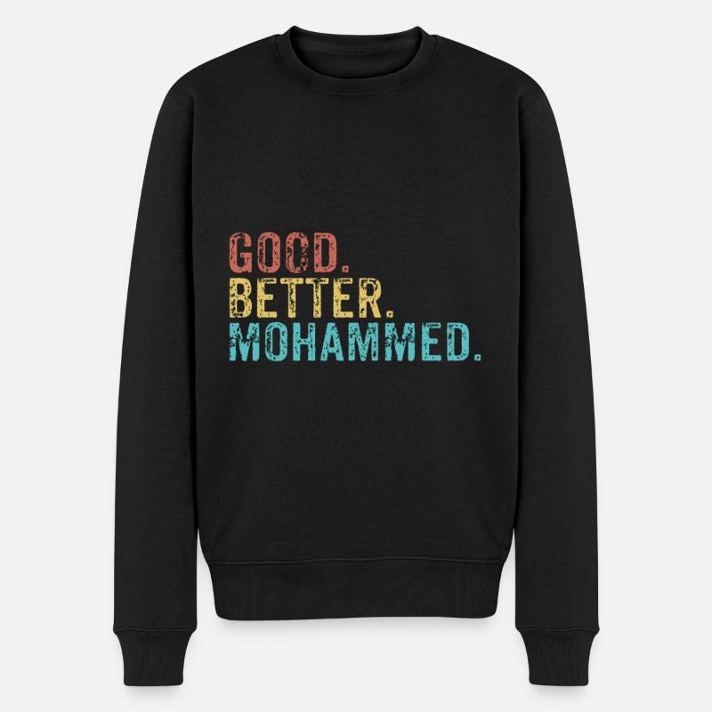 Les mecs cool s’appellent mohammed - Pull Premium bio Homme - noir