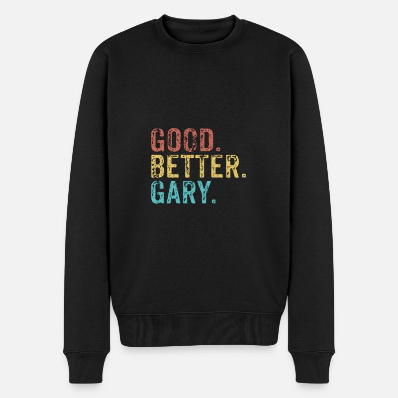 Bon mieux Gary - Pull Premium bio Homme - noir