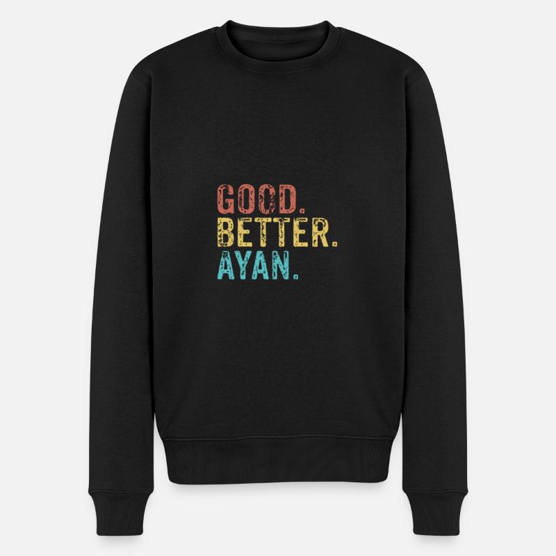 Les mecs cool s’appellent Ayan - Pull Premium bio Homme - noir