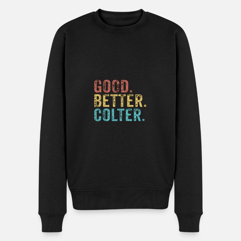Les mecs cool s’appellent Colter - Pull Premium bio Homme - noir