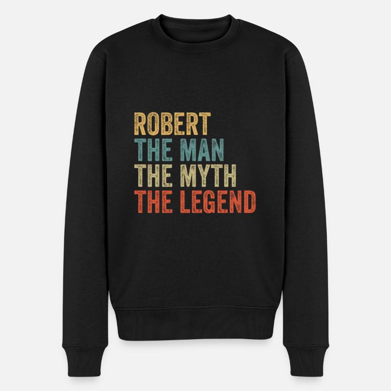 Robert l’homme, le mythe - Pull Premium bio Homme - noir