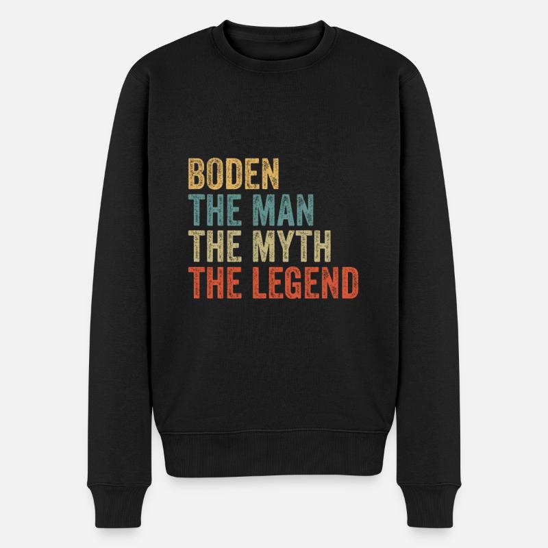 Boden l’homme le mythe - Pull Premium bio Homme - noir