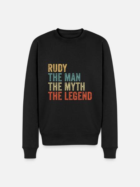 Rudy the man the myth - Men's Premium Organic Jumper - black