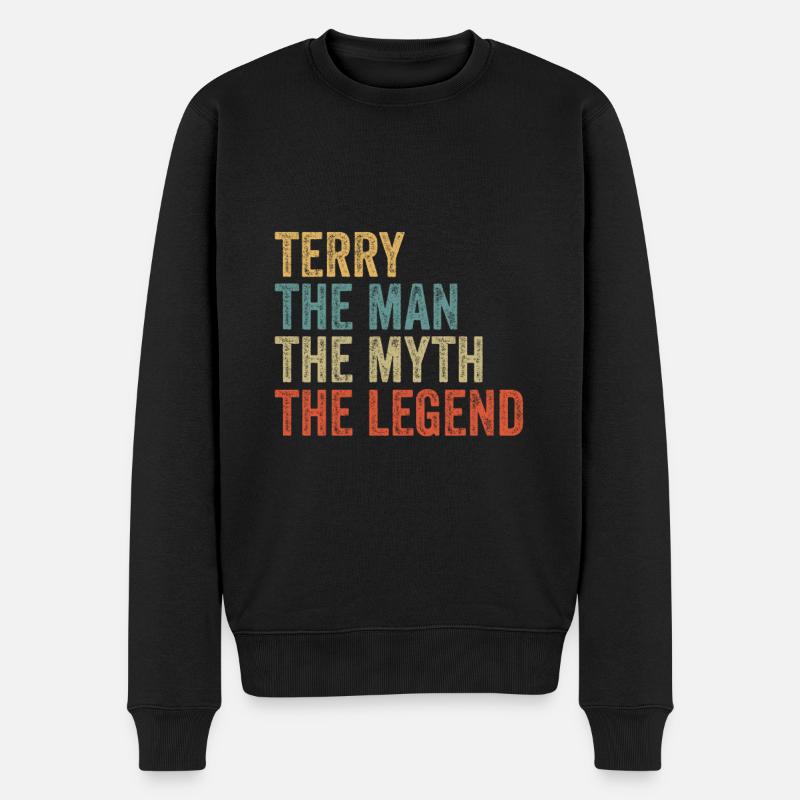 Terry l’homme le mythe - Pull Premium bio Homme - noir