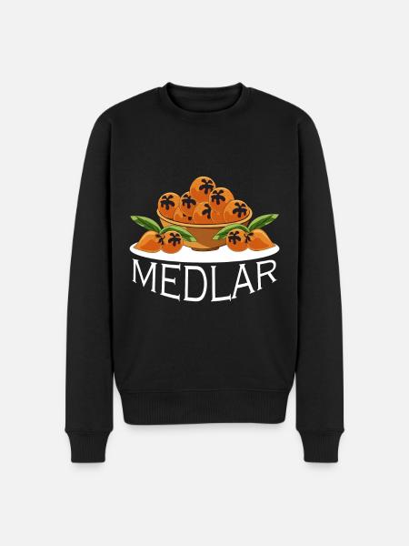 Mispel - Männer Premium Bio Pullover - Schwarz