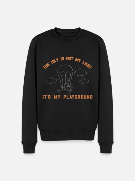 Skydiving Saying Funny - Men's Premium Organic Jumper - black