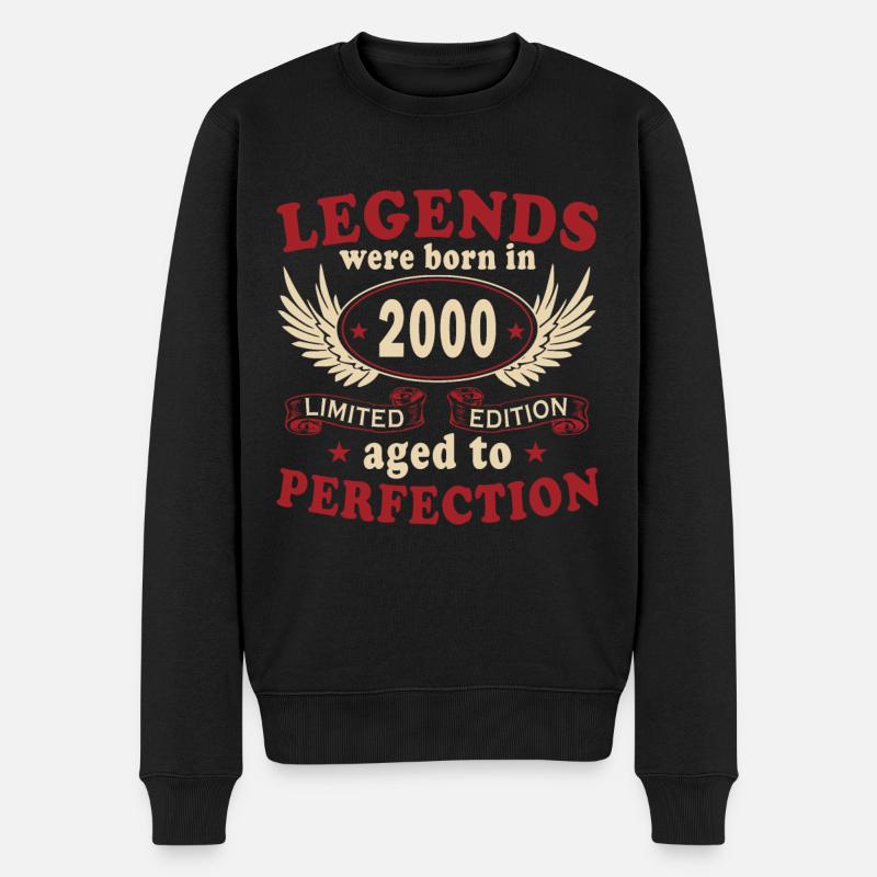 Legende 2000 - Jahrgang 2000 - Baujahr 2000 - Männer Premium Bio Pullover - Schwarz