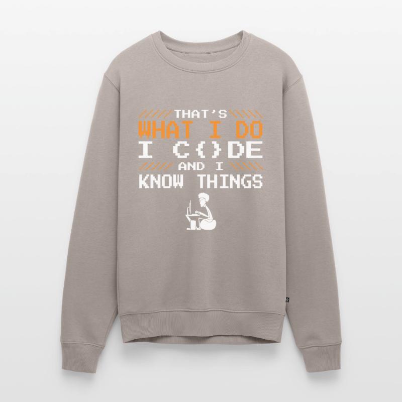 Cooler Spruch Developer Coden Programmierer Code Männer Premium Bio Pullover