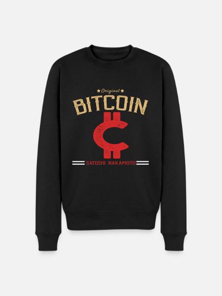 Bitcoin Cryptocurrency - Men's Premium Organic Jumper - black