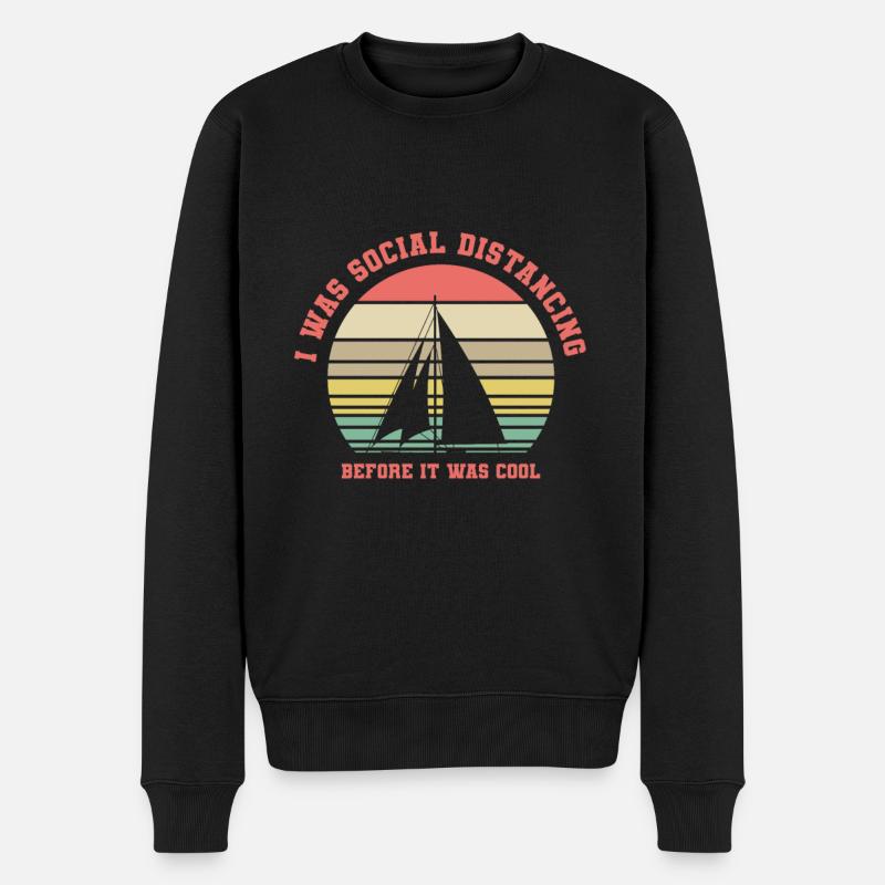 Sail Whisperer - Men's Premium Organic Jumper - black