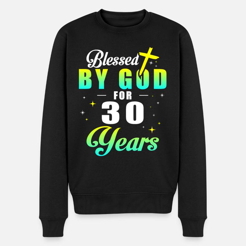 30 ANS - 30e anniversaire - Pull Premium bio Homme - noir