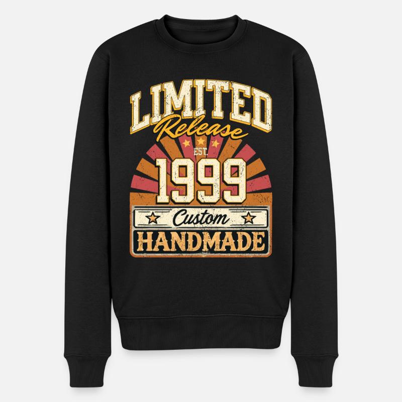 Limited 1999 Lustige Sprüche Geschenk Geburtstag - Männer Premium Bio Pullover - Schwarz