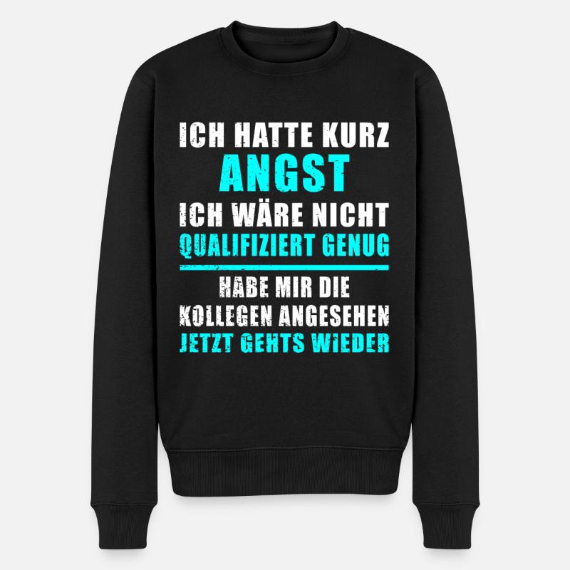 Arbeitskollegen Geschenk, Kollegen Spruch, Beruf - Männer Premium Bio Pullover - Schwarz
