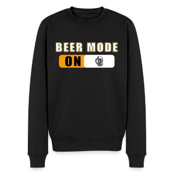 Mode bière sur Mode bière activé - Pull Premium bio Homme - noir - Devant - Nico (187cm)