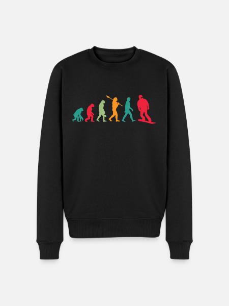 Évolution du snowboard - Pull Premium bio Homme - noir