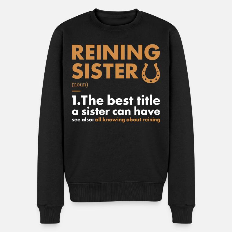 Reiner Sister Définition Reining - Pull Premium bio Homme - noir
