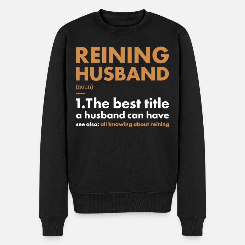 Pure Husband Définition Reining - Pull Premium bio Homme - noir