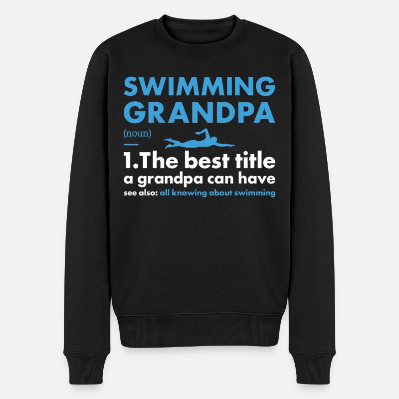 Sport Papi Natation - Pull Premium bio Homme - noir