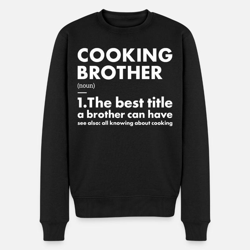 Cook Brother Définition Cuisine - Pull Premium bio Homme - noir