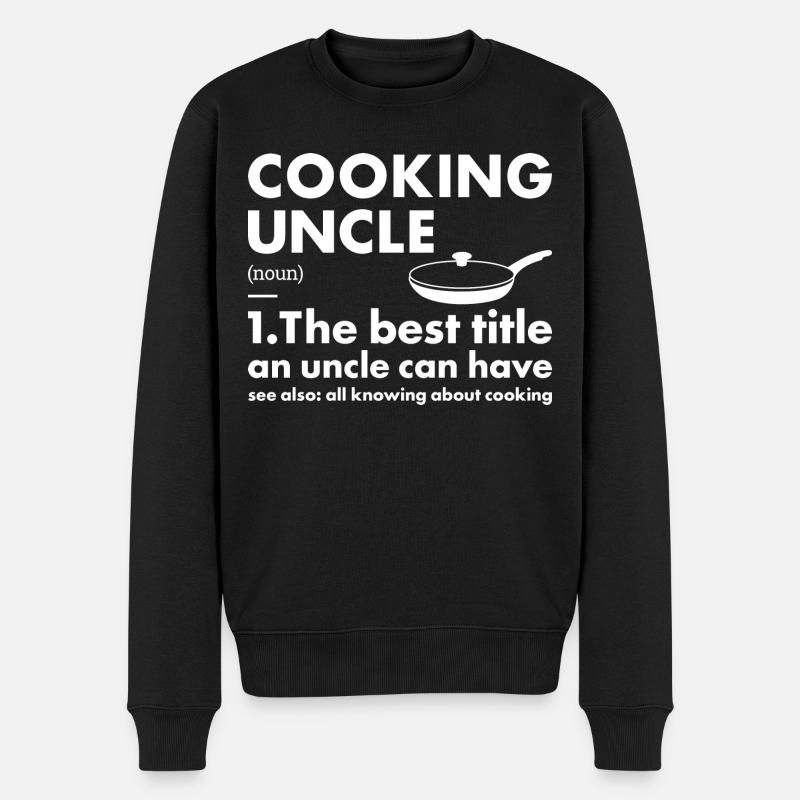 Cuisinier Oncle Définition Cuisine - Pull Premium bio Homme - noir