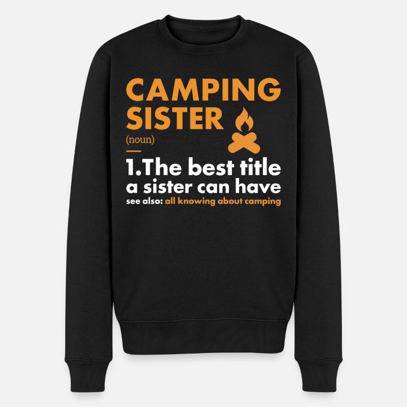 Camper Sister Définition Camping - Pull Premium bio Homme - noir