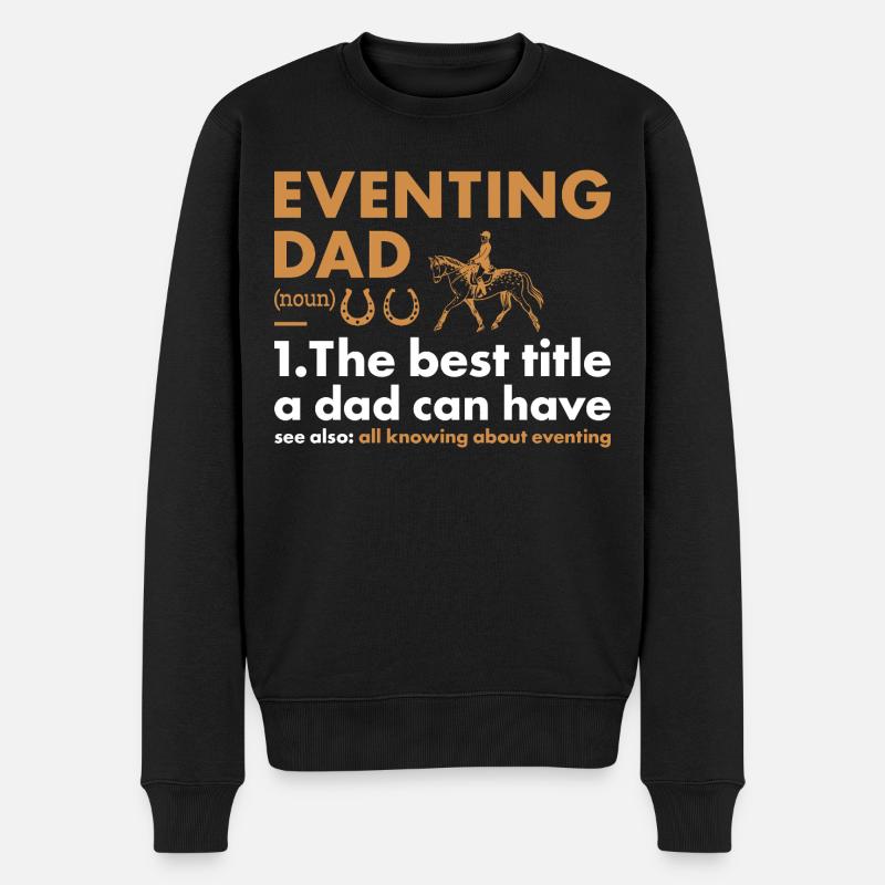 Rider Dad Définition Concours complet - Pull Premium bio Homme - noir