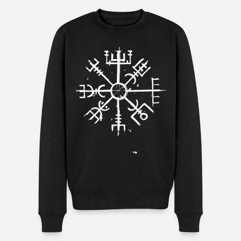viking runes - Pull Premium bio Homme - noir