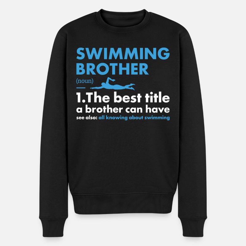 Sport Frère Natation - Pull Premium bio Homme - noir