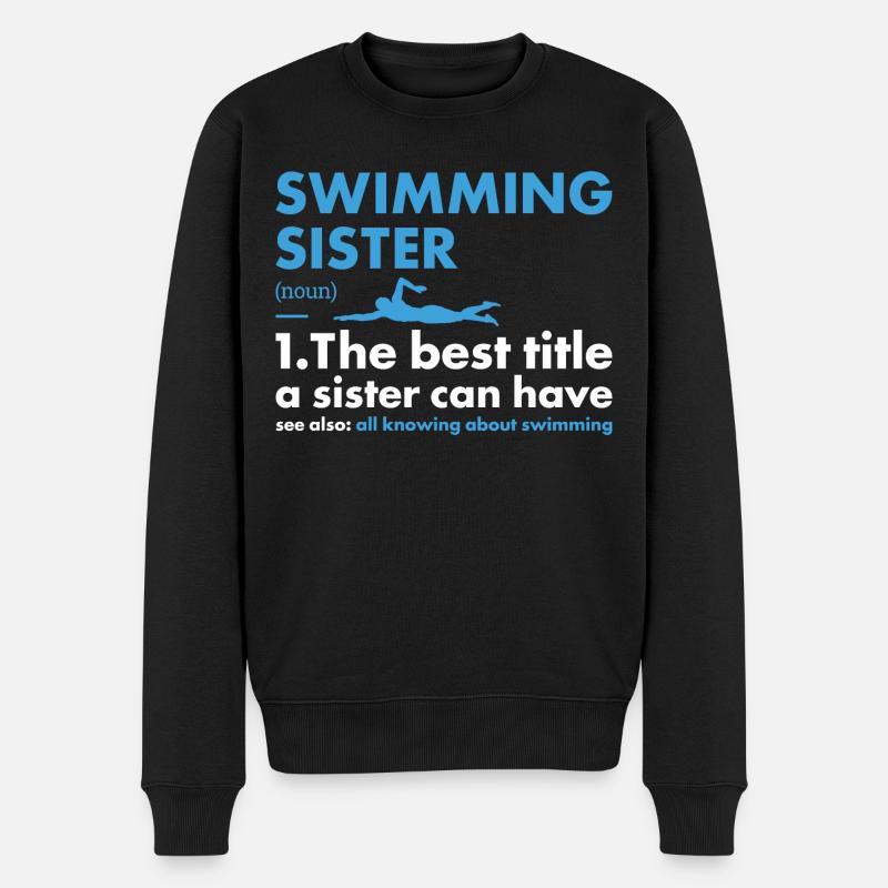 Sport Soeur Natation - Pull Premium bio Homme - noir