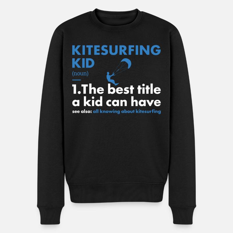 Sport Kid Kitesurf - Pull Premium bio Homme - noir