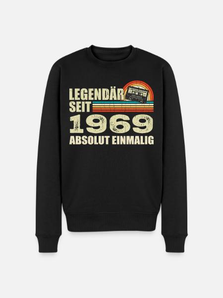 Legendary since 1969 - absolutely unique - Men's Premium Organic Jumper - black