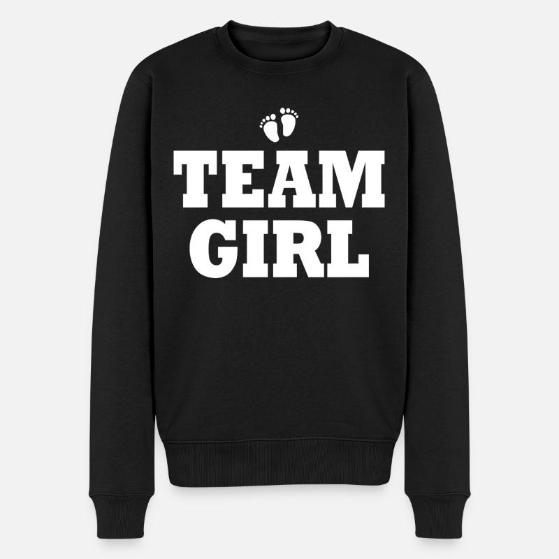 Team girl - Pull Premium bio Homme - noir