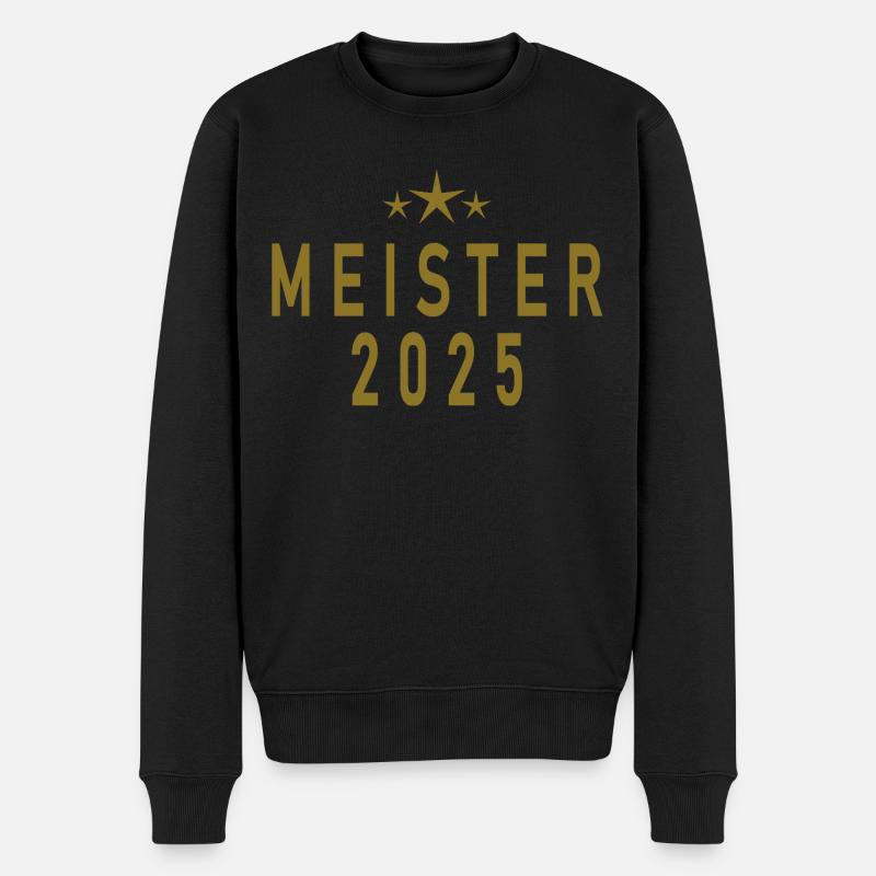 Meister 2025 - Männer Premium Bio Pullover - Schwarz