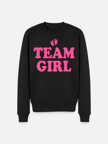 Team girl - Men's Premium Organic Jumper - black